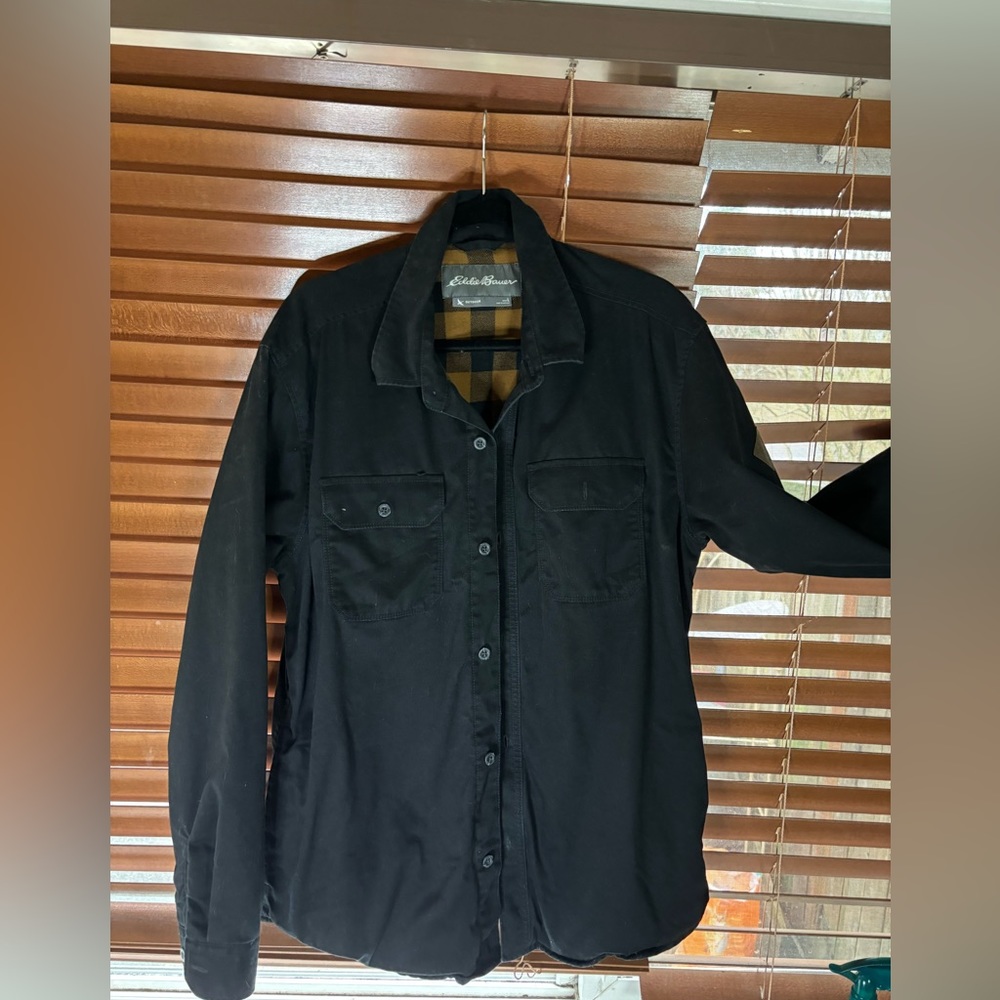 Men’s Eddie Bauer Button Up Jacket With Flannel I… - image 1